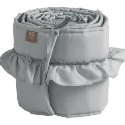 Outlet Spjälskydd Säng Mood Volang Light Grey Baby Sova