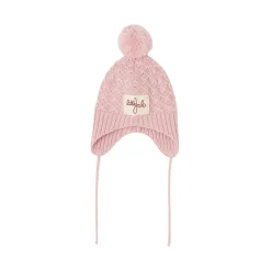 Clearance Stickad Ullmössa Blush Pink Barn Accessoarer
