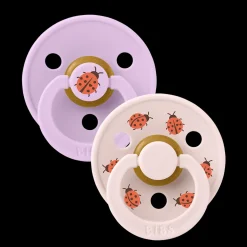 Sale Studio Colour Ladybug 2-pack Runda Latexnappar Violet Sky Mix Nappar & Napphållare