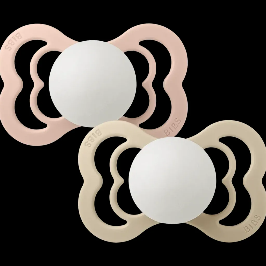 Hot Supreme Glow 2-pack Symmetriska Silikonnappar Blush Vanilla Nappar & Napphållare
