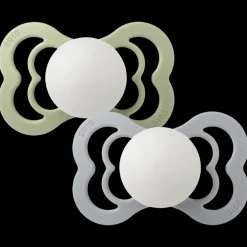Clearance Supreme Glow 2-pack Symmetriska Silikonnappar Sage Cloud Nappar & Napphållare