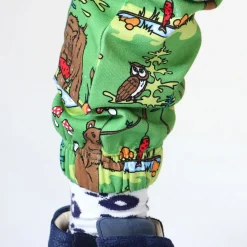 Sweatpants with bears Moss Green Barn Byxor & Shorts
