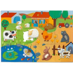 New Taktilt Bondgårdspussel Multi Spel & Pussel