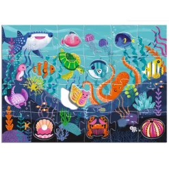 Outlet Taktilt Havspussel - 32 Bitar Multi Spel & Pussel