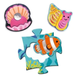 Outlet Taktilt Havspussel - 32 Bitar Multi Spel & Pussel