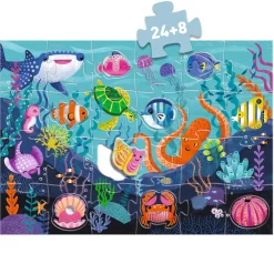 Outlet Taktilt Havspussel - 32 Bitar Multi Spel & Pussel