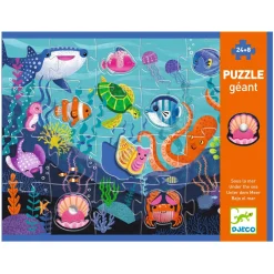 Outlet Taktilt Havspussel - 32 Bitar Multi Spel & Pussel