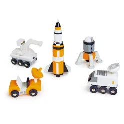 Hot Rymdfordon I Trä - Lekset Expedition Till Mars Yellow-white Låtsaslek & Rollek