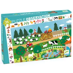 Outlet The Farm 2-i-1-pussel Och Observationsspel Spel & Pussel