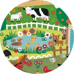 Outlet The Farm 2-i-1-pussel Och Observationsspel Spel & Pussel