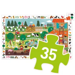 Outlet The Farm 2-i-1-pussel Och Observationsspel Spel & Pussel
