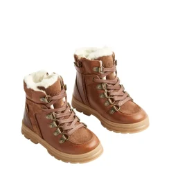 Outlet Toni Tex Cognac Snow Boots med Hiker-9002 Design Barn Kängor, Stövlar & Vinterskor