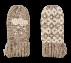 Sale Towsi Vantar I Ulljacquard Grey Camel Melange Barn Accessoarer