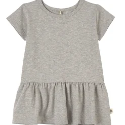 Online T-shirt Med Volang Grå Melange Barn Tröjor & Toppar