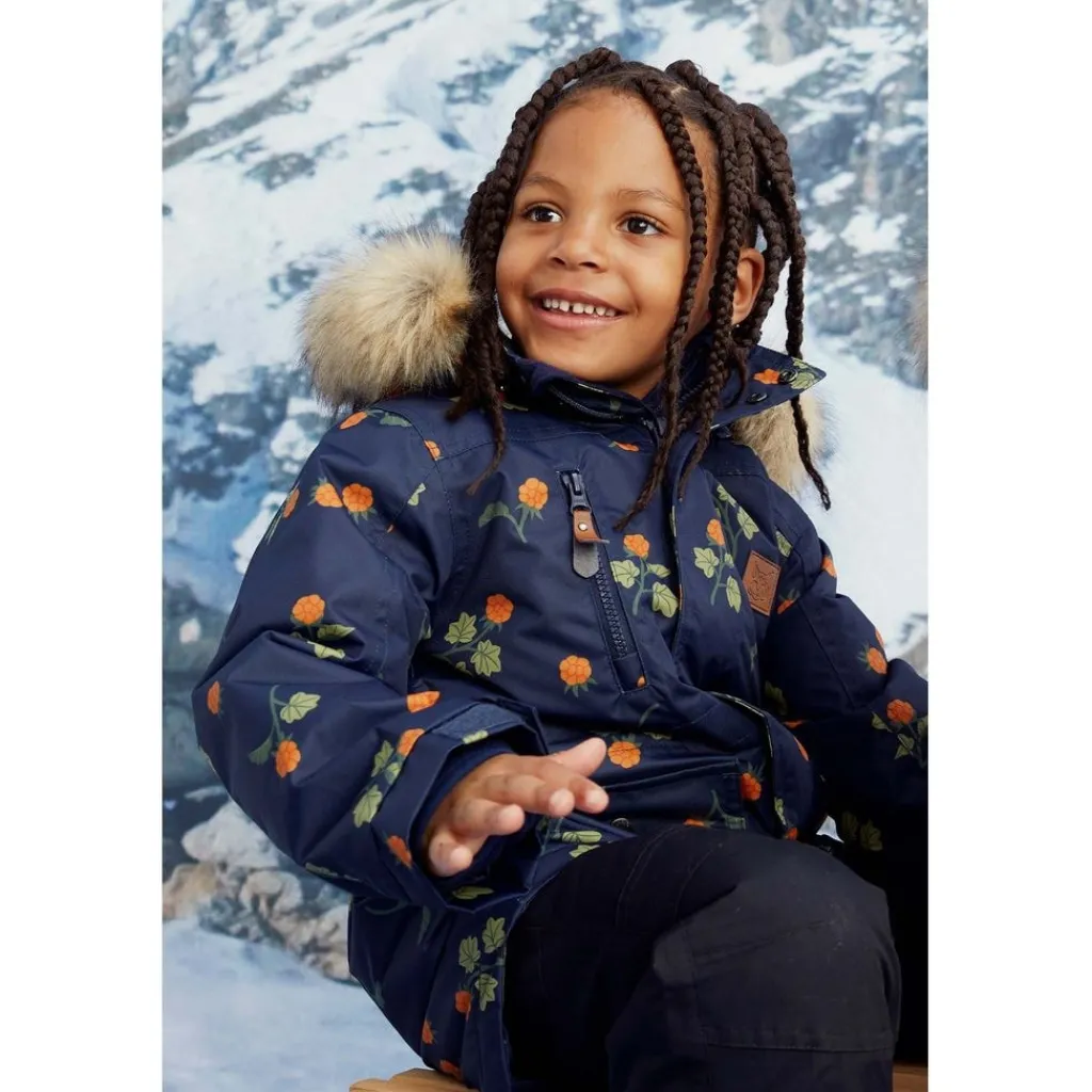 Best Val Thorens Mönstrad Parkas Med Hjortron Marinblå Jackor & Kappor