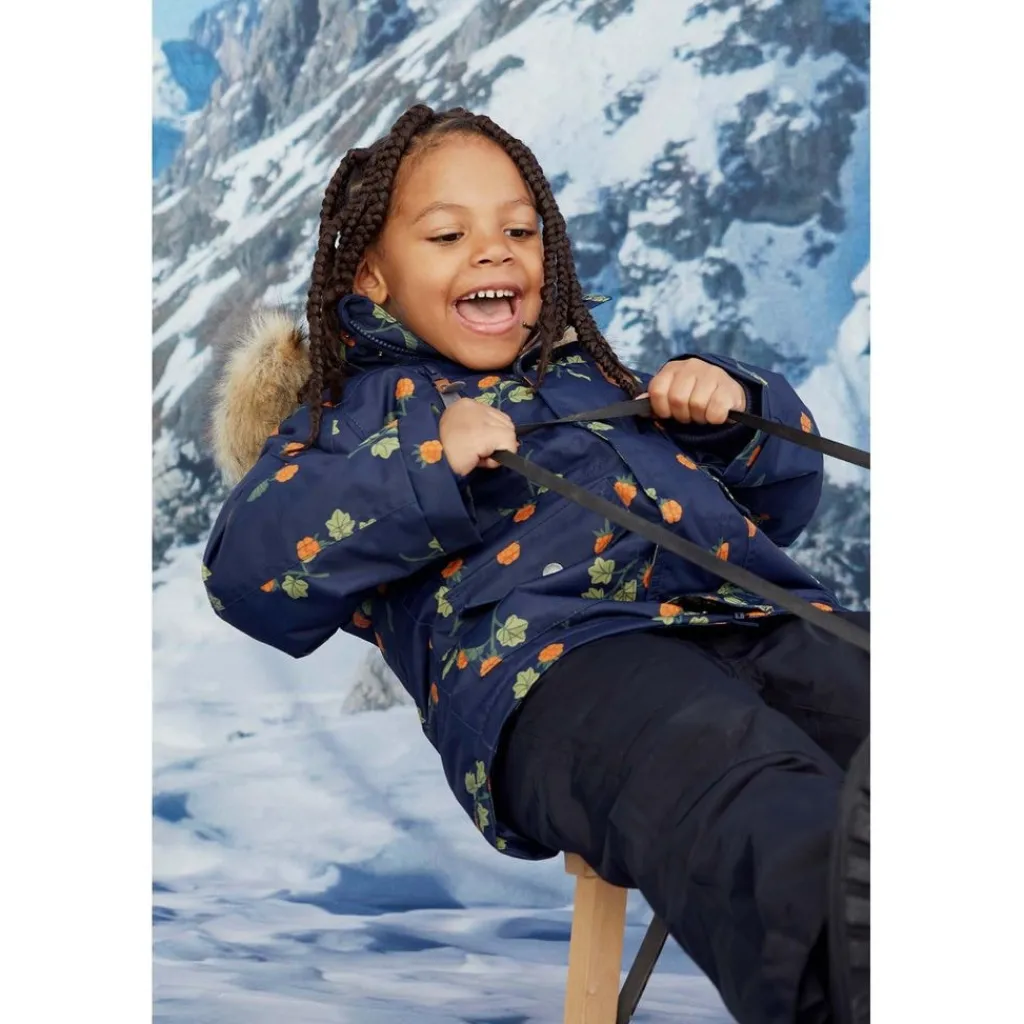 Best Val Thorens Mönstrad Parkas Med Hjortron Marinblå Jackor & Kappor