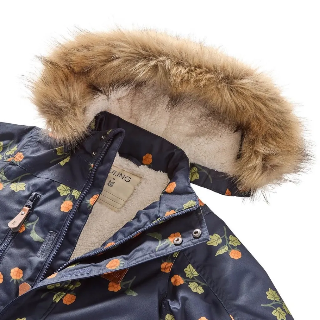 Best Val Thorens Mönstrad Parkas Med Hjortron Marinblå Jackor & Kappor