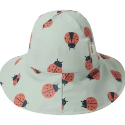Sale Vasa Regnhatt Pale Green Ladybug Barn Accessoarer