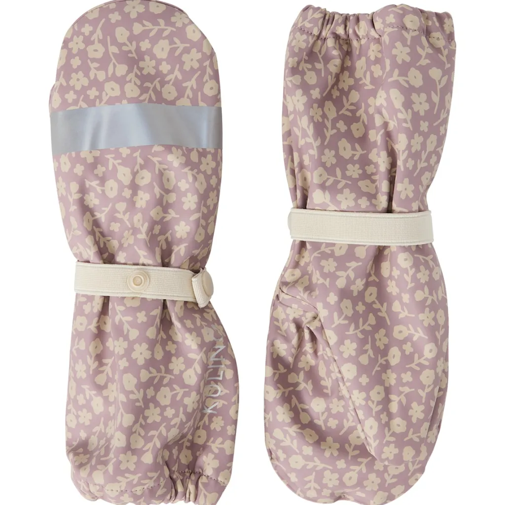Online Vilnius Fodrade Regnvantar Purple Mauve Flower Barn Accessoarer
