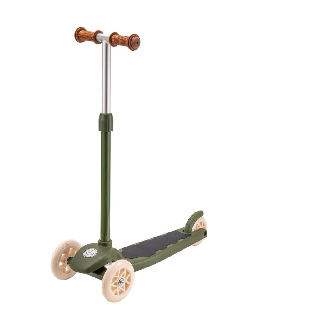 New Vintage Min Första Sparkcykel Army Green Barn Sparkcyklar & Scooters