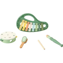 Hot Vintage Musikinstrumentset Grön Musikinstrument