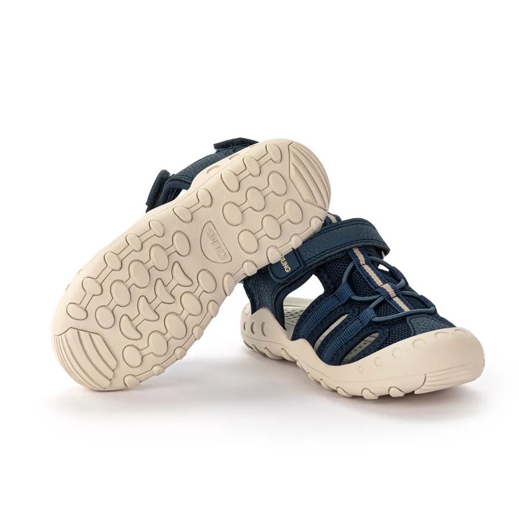 Outlet Visby Sandaler Navy Barn Sandaler