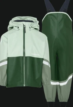 Hot Waterman Kids 12 Regnställ Pine Green Regnställ