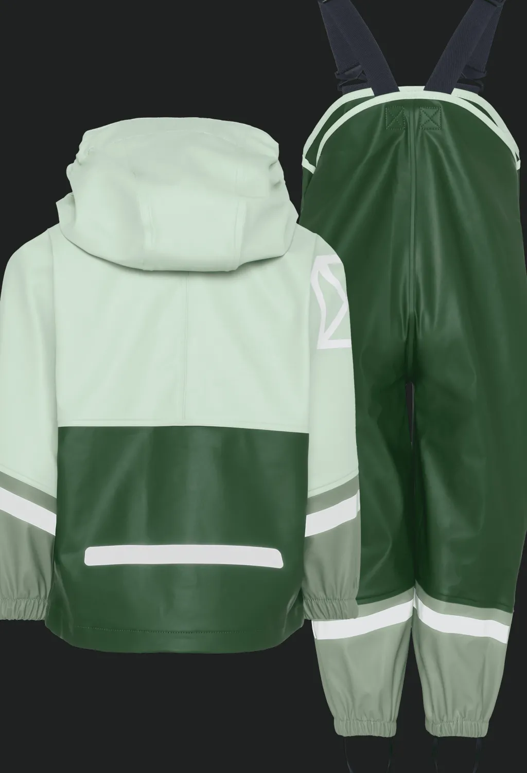 Hot Waterman Kids 12 Regnställ Pine Green Regnställ