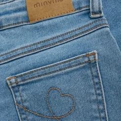 Wide Loose Fit Jeans Light Dusty Blue Barn Byxor & Shorts