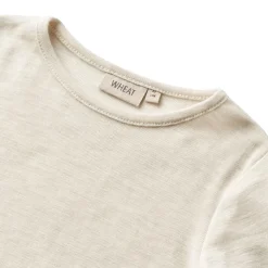 Clearance Wool T-Shirt L/S Alfie-1141 eggshell melange Barn Tröjor & Toppar