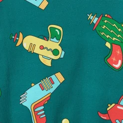 Yapeen With Space Blasters Sweatshirt Petroleum Green Barn Tröjor & Toppar