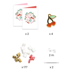 Outlet You & Me - Tila And Cherries Armband Kit Multi Kreativitet